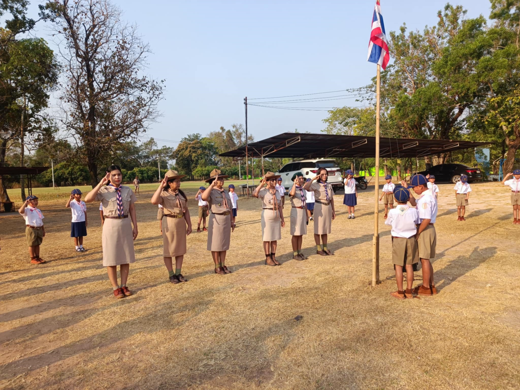 จัดกิจกรรมเดินทางไกล ลูกเสือสำรอง ประจำปีการศึกษา 2567